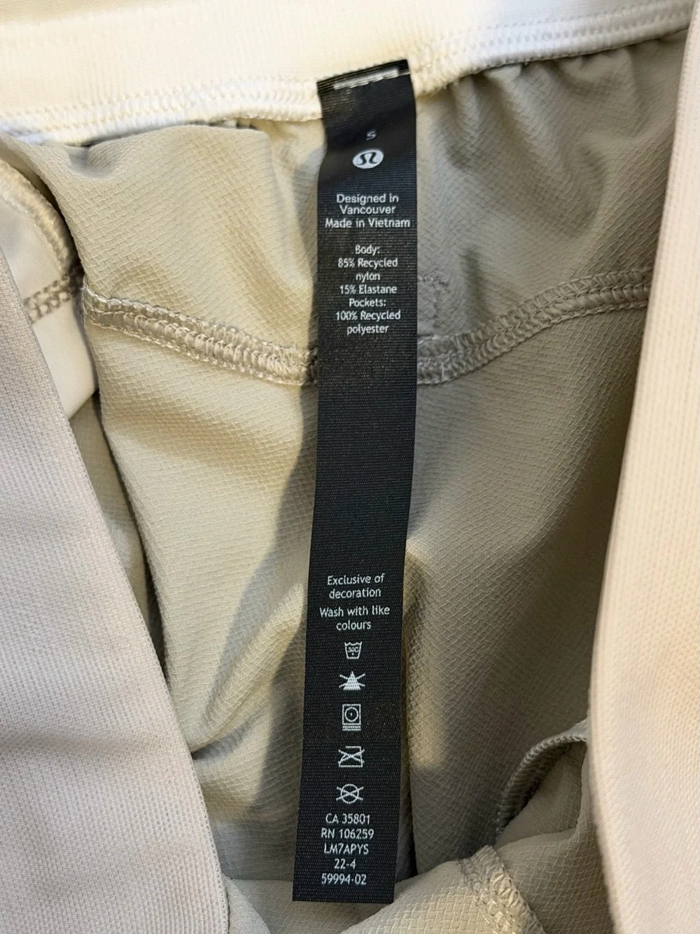 lululemon athletica men’s license to train linerless khaki shorts